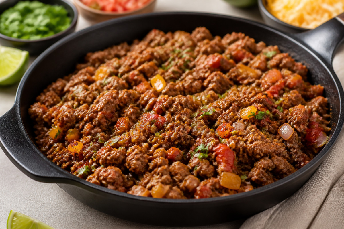 Beef Tacos Skillet