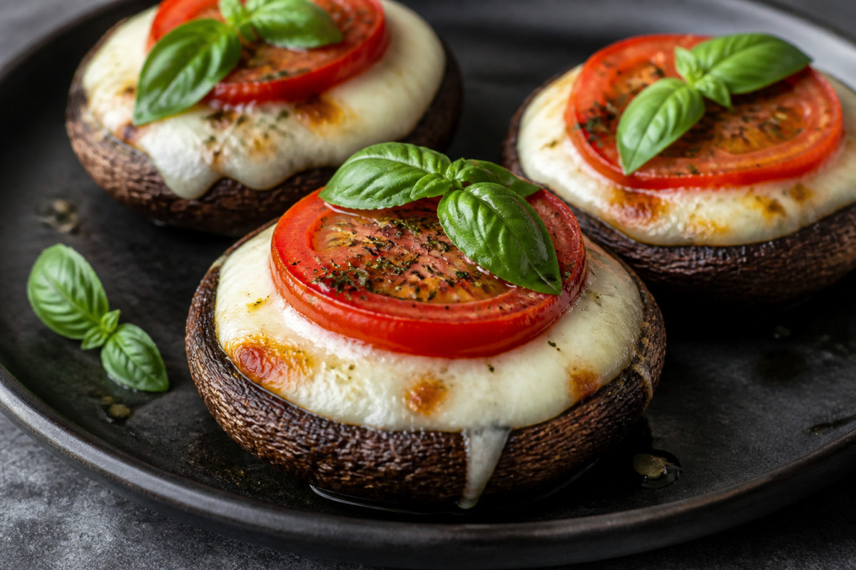Caprese Stuffed Portobellos