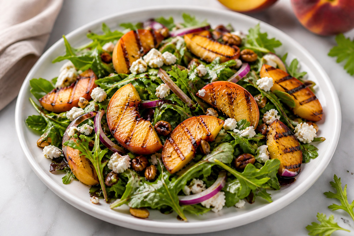 Grilled Peach Salad