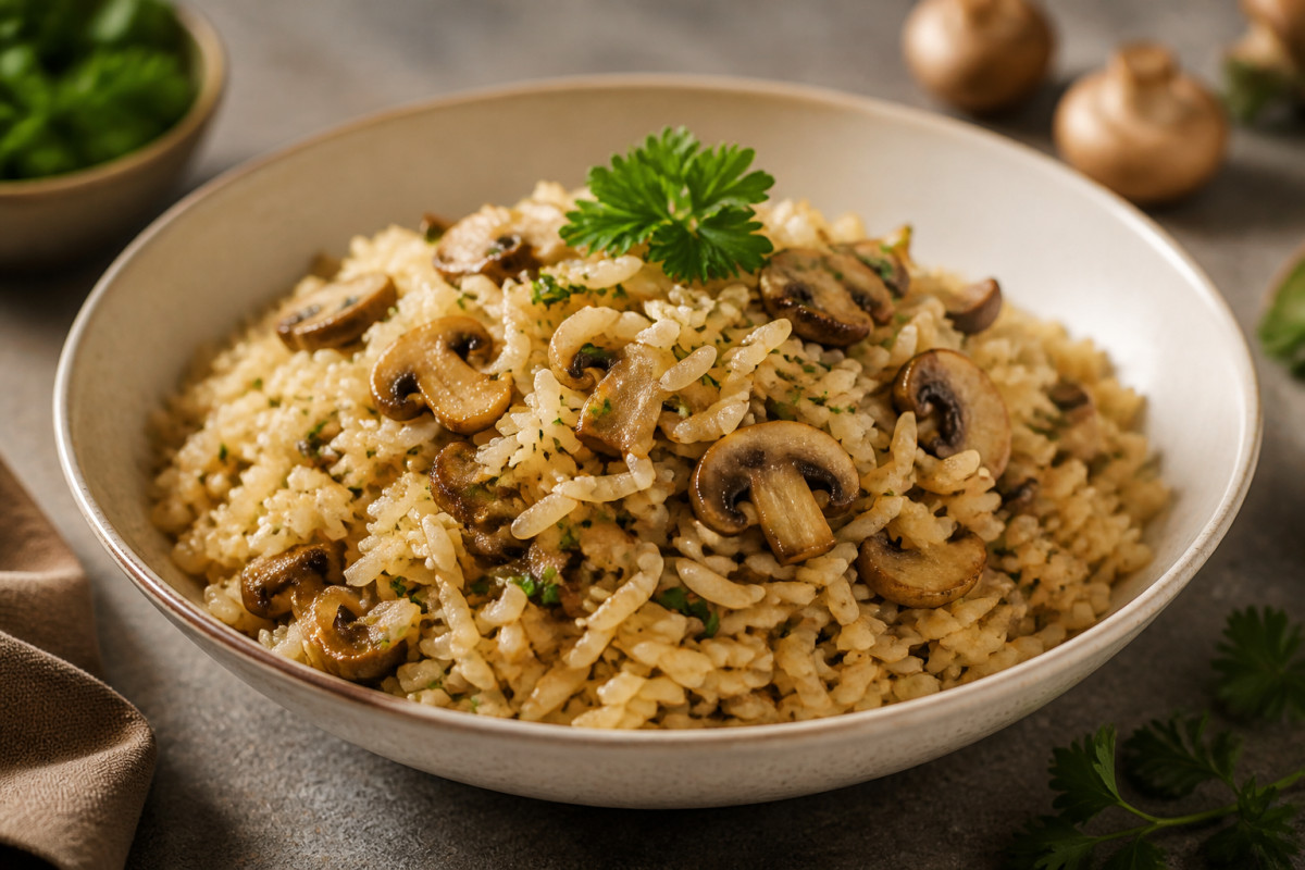 Mushroom Rice Pilaf